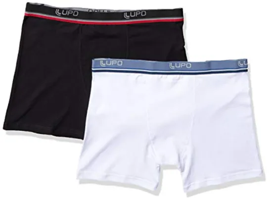 Kit 2 cuecas Boxer, Lupo, Masculino, Sortida, M