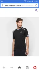 [Netshoes]Camiseta Adidas Adna Preto e Cinzar R$35.90