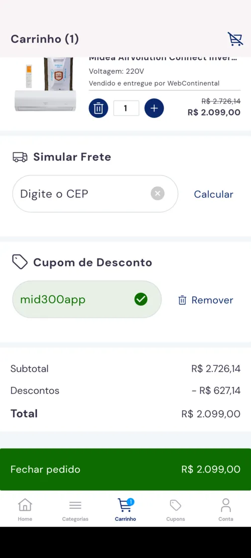 Imagem na descrição da promoção