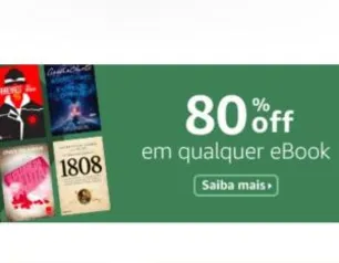 [PRIME] Até 80% OFF na primeira compra de qualquer eBook