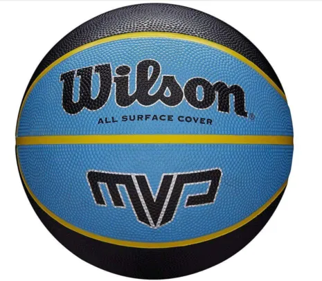Bola de Basquete MVP - Preta e Azul - Wilson