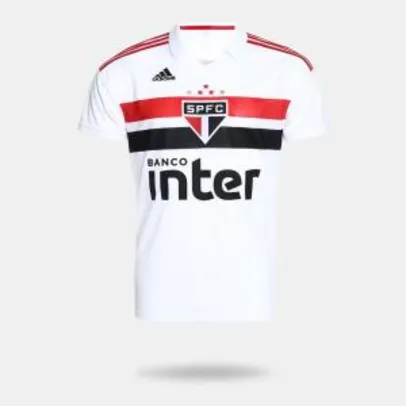 CAMISA ADIDAS SÃO PAULO 2018 I BRANCA MASCULINA por R$ 126