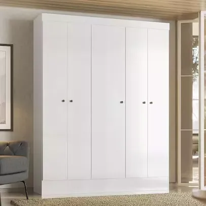 Guarda-Roupa Demóbile Ártico com 5 Portas e 135 cm de Largura