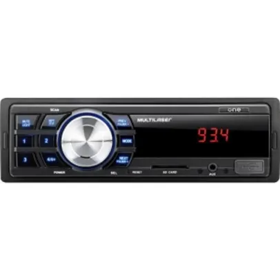 MP3 Player Automotivo Multilaser One - Rádio FM, Entradas USB, SD e AUX por R$ 65