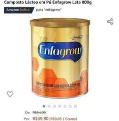 Composto Lácteo em Pó Enfagrow Lata 800g | R$40