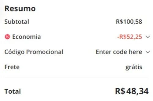 Imagem na descrição da promoção