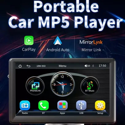 Central Multimídia com Android Auto e CarPlay