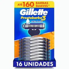 Aparelho de Barbear Gillette Prestobarba3, 16 Uds