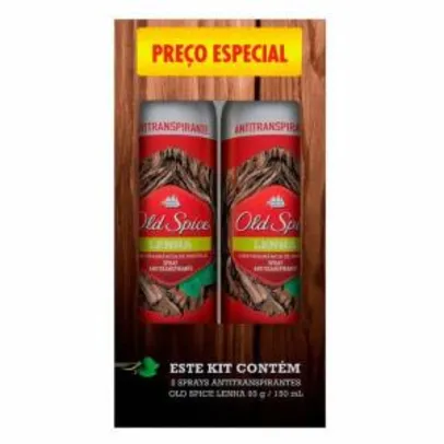 Kit Desodorante Spray Old Spice Lenha 2x150ml

R$11,69