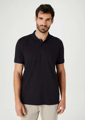 Camisa Polo Masculina Manga Curta - Azul