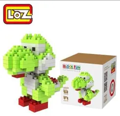 LOZ 130PCS M - 9331 Super Mário Yoshi Building Block Educational Toy for Spatial Thinking - GREEN - R$10