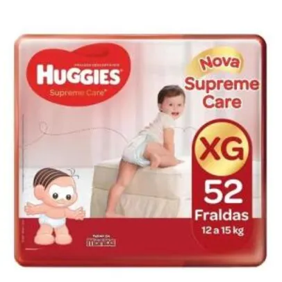 Kit 3 Fralda Huggies Supreme Care XG 52 Unidades | R$85