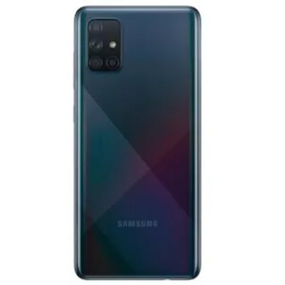 Galaxy A71, Preto, Tela 6.7", 4G+Wi-Fi+NFC, Android 10, Câm Traseira 64+12+5+5MP e Frontal 32MP, 128GB R$1.994