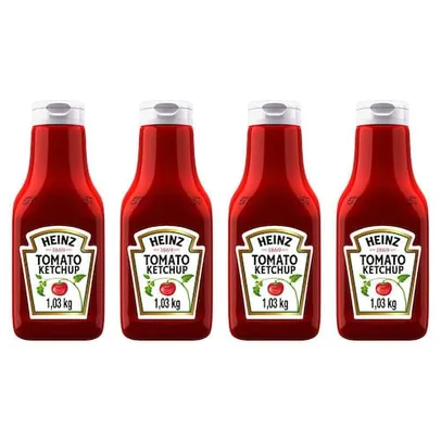 Kit com 4 Ketchup Heinz 1,033kg