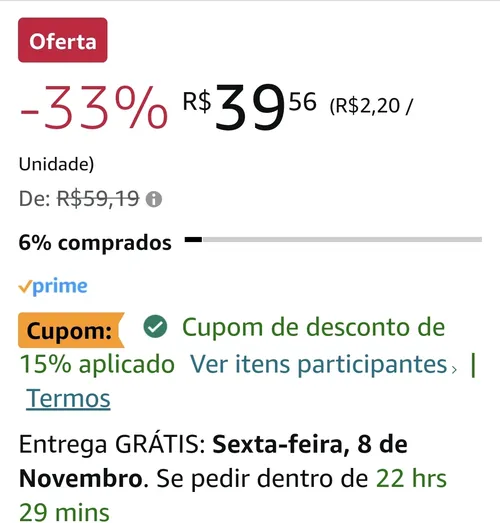 Imagem na descrição da promoção