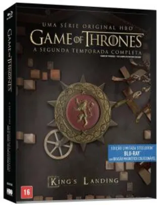 Blu-Ray Steelbook Game Of Thrones - 2ª Temporada Completa + Brasão Magnético Colecionável - R$60