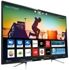 Smart TV LED 50" Philips 50PUG6102/78 UHD 4K com Conversor Digital 4 HDMI 2 USB Wi-fi 60hz - Preta - R$2199