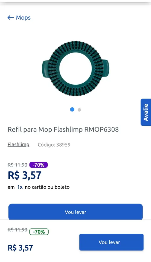 Imagem na descrição da promoção