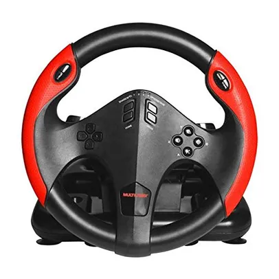 Volante Gamer com Marcha e Pedal Multiplataforma Multilaser - JS087