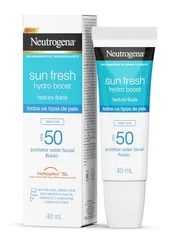 Protetor Solar Facial Neutrogena Sun Fresh Hydro Boost Sem Cor FPS 50 40mL