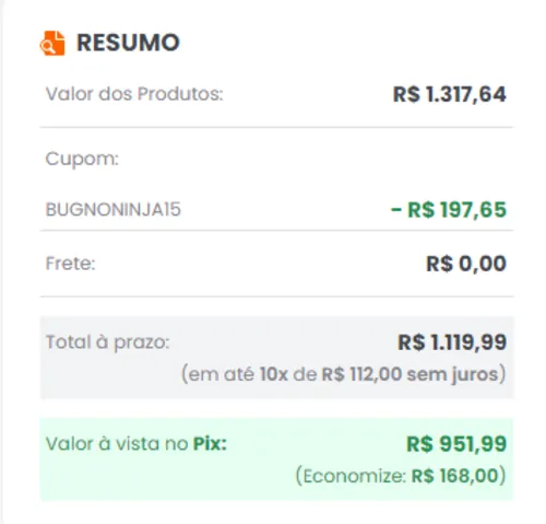 Imagem na descrição da promoção