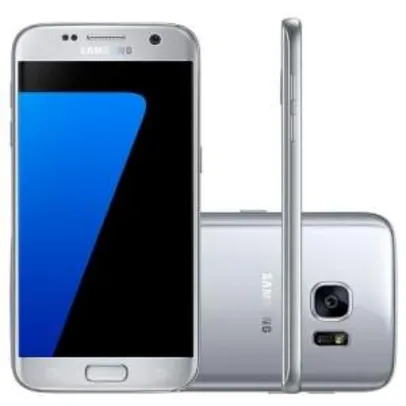 [Mega Mamute] Smartphone Samsung Galaxy S7 SM-G930F Desbloqueado Tela 5.1" 4G Android 6.0 Prata por R$  3078