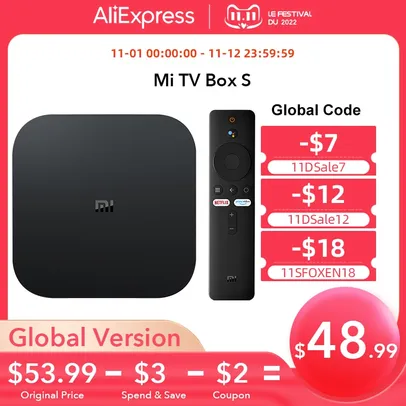 Mi TV Box S 4k TV Box - Versão Global