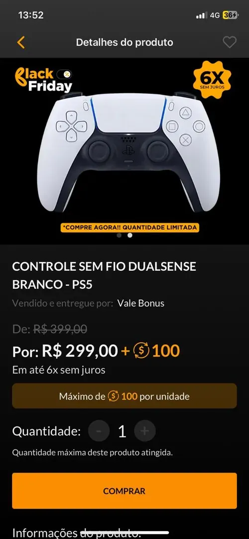 Imagem na descrição da promoção