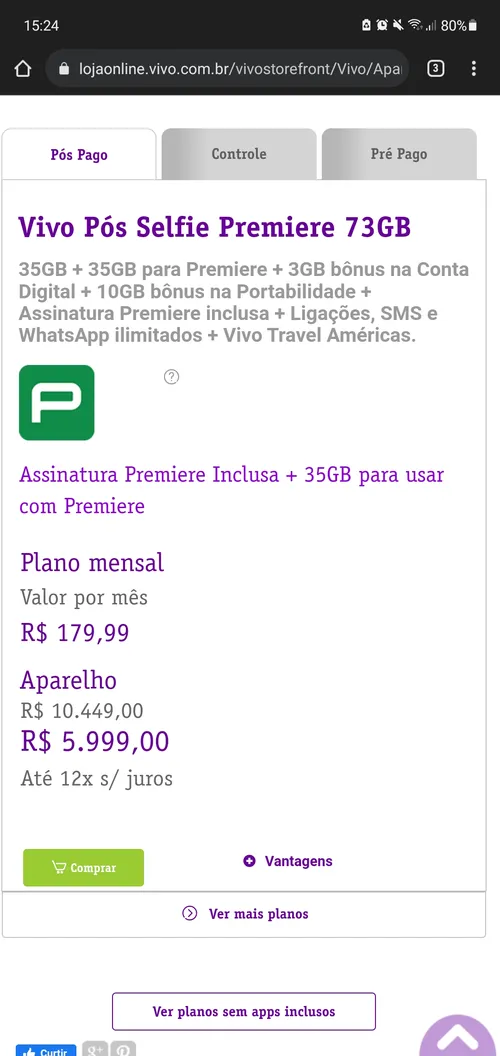 Imagem na descrição da promoção