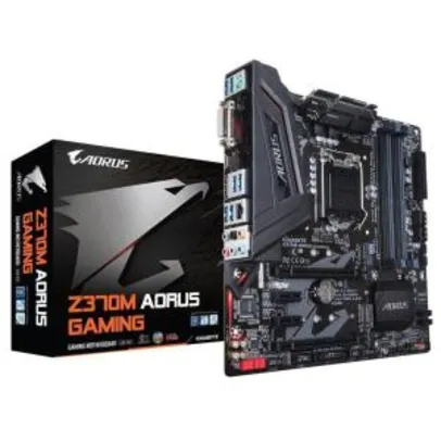 *Frete Gratis* Placa Mãe Gigabyte Aorus Z370m Gaming LGA 1151 - 8ª Geração