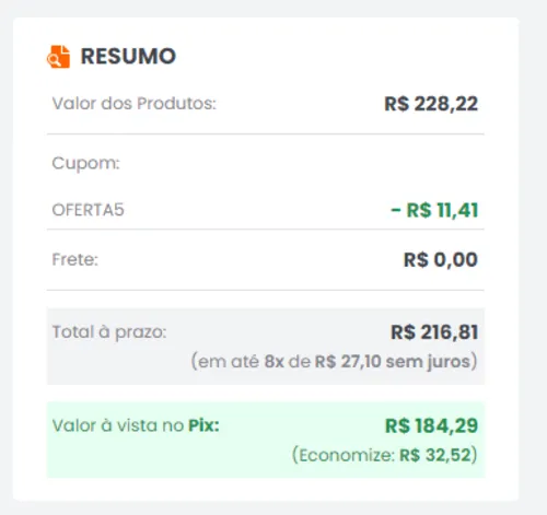 Imagem na descrição da promoção