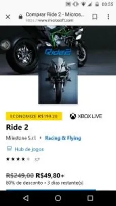 Ride 2 - Mídia digital - Xbox one - R$50