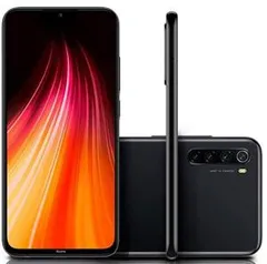 Smartphone Xiaomi Redmi Note 8 4GB Ram Tela 6.3 64GB Camera Quad 48+8+2+2MP - Preto