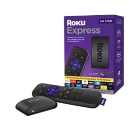 Roku Express Dispositivo Streaming Player, Full HD, Conversor Smart TV, com Controle Remoto - 3960BR-SG