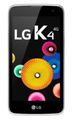 Smartphone LG K4 Branco 4G Tela 4.5 Android ​5.1 Câmera 5Mp Quad Core 1Ghz 8Gb por R$ 328