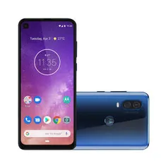 Smartphone Motorola Moto One Vision 128GB Azul Tela 6,3" Câmera Dupla 48MP Selfie 25MP Android 9.0 Pie