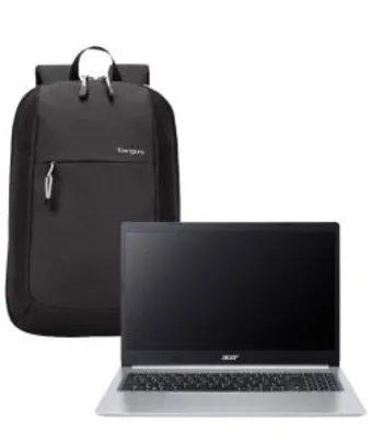 Notebook Acer Aspire 5 + Mochila Targus Intellect Essential 15,6" | R$ 3999