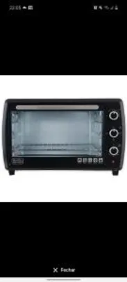 Forno Elétrico Black & Decker 50 Litros FT50, 4 Resistências, Preto | R$ 449