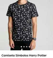 Camiseta Símbolos Harry Potter - R$20