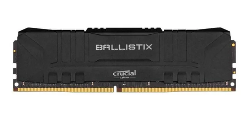 Memória Crucial Ballistix 8GB DDR4 3000 Mhz, CL15, Preto - BL8G30C15U4B