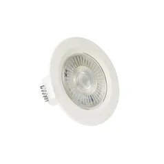 Kit 5 Spot Super Led Redondo 5w Lâmpada 3000k -Branco Quente Decoração Casa Loja