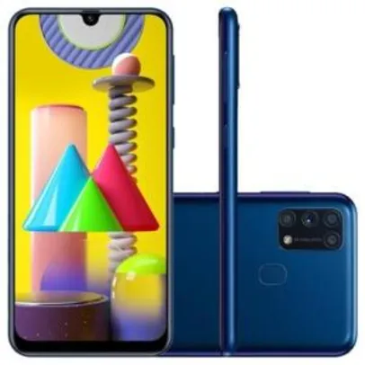 Samsung Galaxy M31, 128GB, 64MP, Tela 6.4´, Azul | R$1.424
