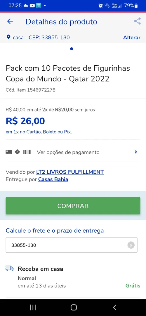 Imagem na descrição da promoção