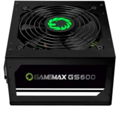 Fonte Gamemax GS600, 600W, 80 Plus White, PFC Ativo