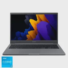 Notebook Samsung Book 11ª Intel Core i3-1115G4 4GB 256GB ssd 15,6 Full HD Linux, Cinza Chumbo