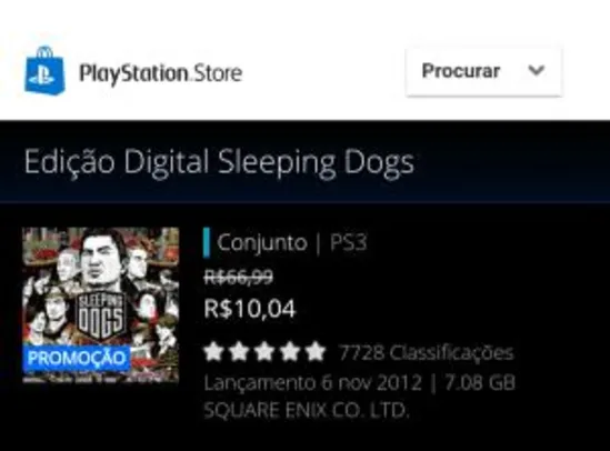 Edição Digital Sleeping Dogs