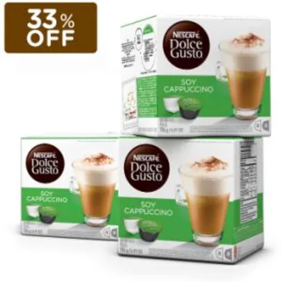Combo 3 caixas Dolce Gusto Soy Cappuccino - R$53,47