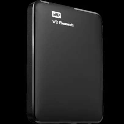 HD Externo 1TB Western Digital Elements Preto USB 3.0 WDBUZG0010BBK