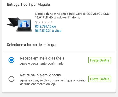 Imagem na descrição da promoção