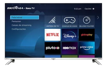 Smart Tv 43 Britânia Btv43g7pr2csblf Led Fhd Roku 110v/220v